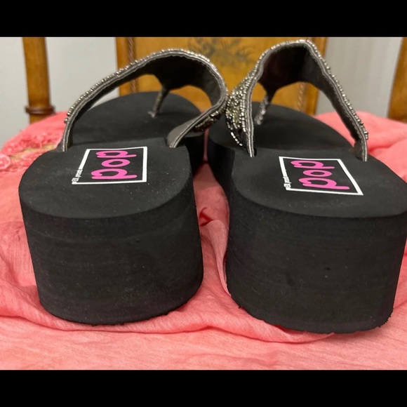 Beaded Sandals (size 7/Worn Once) - Picture 6 of 6